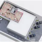 عمارة تجارية جديدة.مع سكن خلفي للإيجار. قابلة للتأجيرالجزئي