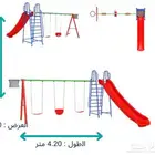 خارجية الكل في واحد 3 مراجيح   زحليقه مفرد   مرمى كرة سله