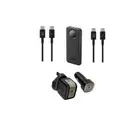 عرض بكج من شركة جودا (فيش جداري 30w-شاحن سيارة 30w-بطارية )