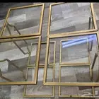 أربع طاولات خدمه قزاز شفاف