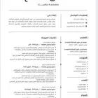 تصميم سيرة ذاتية احترافية