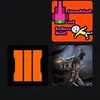 حساب سوني فيه لعبتين سيكيرو وبلاك اوبس 3