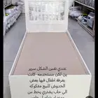 العدد 2 سرير اللون ابيض مفكوكه جاهزه للاستلام الخشب من النوع