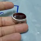 خاتم فضه بحرانيه عقيق يمني فاخر منقوش عليه اسم علي وقبة مسجد