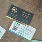 متوفر طباعة كروت أعمال فاخرة   كرت بصمة ذهبية   فضية