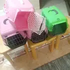 يوجد لدينا ثلاث اقفاص للقطط والارانب