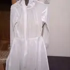 فستان بناتي ابيض الطول 150مع الحزام لم يلبس الا مره واحده