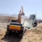 بوكلين للايجار تكسير الجبال وللمقاولات او بليوميه اوبساعه