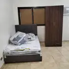سرير نفرونص و دولاب 2 درفه