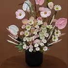 فازه ورد صناعي هدايا مولوده