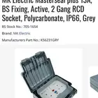 RCD 2 gang 13 Amp. new