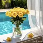 ورد طبيعي بوكيه وفازه الرياض تواصل وتساب