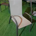 للبيع طاولة طعام خارجيه مع 6 كراسي مناسبه للحديقة أو السطح