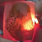 حجر عيق مصور دب