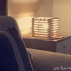 اضاءة من الخشب الطبيعي اشكال متعدده