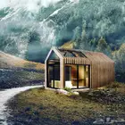 تصميم وتنفيذ غرف واكواخ خشبيه قابله للنقل في العلا