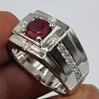 خاتم ياقوت افريقي طبيعي بشهادة