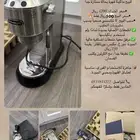 مكينة ديلونجي ديدكا نظيفه جدا  مع ملحقاتها الاصليه وضمانها