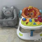 مشاية أطفال وكرسي للتعليم الجلوس