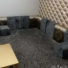 مجلس كامل فرشه 5 في 4 مخاد واثنين مركى وستاره نظيف (تم البيع