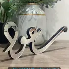 استاند خشبي مطعم بالاكرليك الفضي ( هدايا )