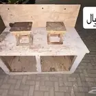 طاوله مع ملزمه للبيع