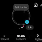 حساب تيكتوك 81.8k متابع ويوزر شبه رباعي