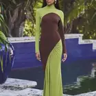 فستان نسائي بأكمام طويله