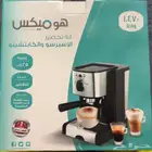 مكينة قهوة اسبريسو استخدام نظيف مرات معدودة  شبه جديدة