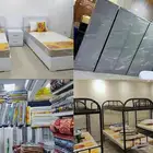 سراير حديد دورين ونفر مراتب ضغط 60 بطانيات لسكن عمال