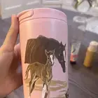 كوب هاف مليون الوردي رسم مهرة