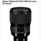 عدسة sigma 135 1.8