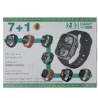 ساعة ذكية متعددة الوظائف مع 7 احزمة