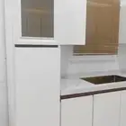 مطابخ المنيوم جاھز عرض محل رف تحت فوق 4ملي فائبر باب دبل