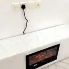 مكتبة تلفزيون للبيع مع مدفأة جديدة عددها 2 مكاتب