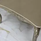 طاوله خشبيه  طاولتان جانبيه