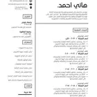 سيرة ذاتية احترافية ( cv )