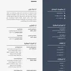 تصميم سيرة ذاتية CV احترافية