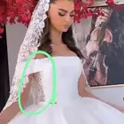 فستان زفاف فخم ونظيف من المصممه ساره القسامي