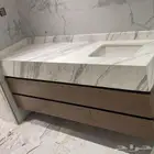 مغاسل رخام كونتر مطبخ من المصنع مباشره