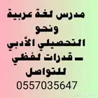 مدرس لغة عربية وكفايات لغوية وتحصيلي أدبي