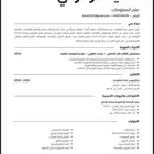 سيرة ذاتية CV بنظام الATS ( عربي - انقليزي ) انجاز سريع