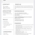 سيرة ذاتية احترافية خدمات الكترونية ATS