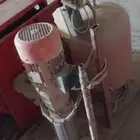 Civil defense pump complete and working with motor pipes and