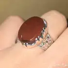خاتم عقيق يماني كبدي فاخر