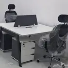 مكتب بارتيشن ثنائي ابيض مكتب بارتيشن رباعي ابيض اثاث مكتبي