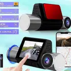 داش كام سيارة ثلاث كاميرات أمامي وخلفيه وداخلية 4K