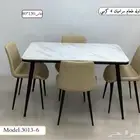 اثاث مكتبي جديد طاولة طعام رخام و خشب كلو ألوان متوفر
