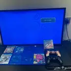 بلايستيشن 4 نضيف مع يدين تحكم و 10 العاب