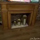 مدخل ديكور مدفأة